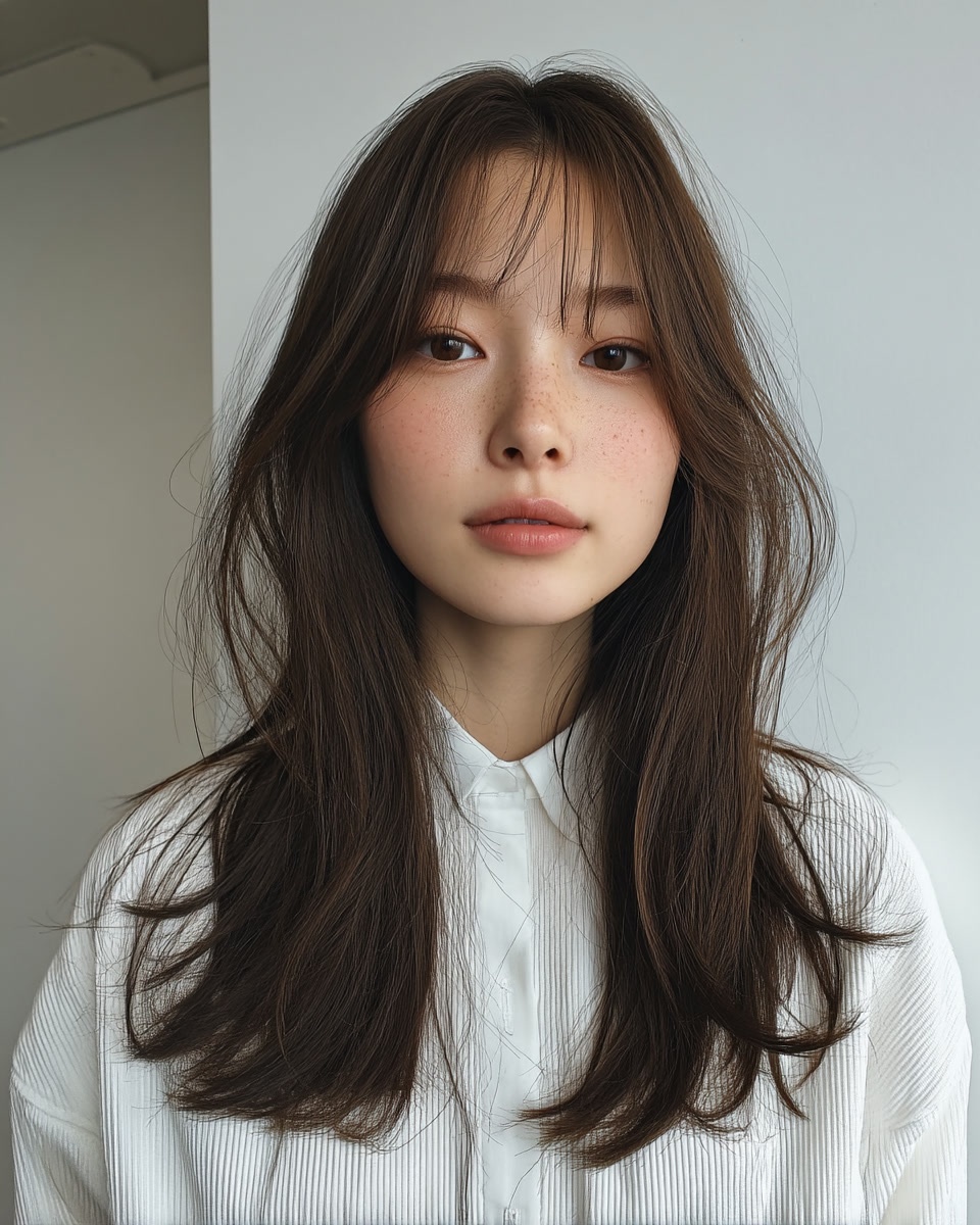 8 Flattering Styles for Long Faces in Seoul | Seoul Hair Salon 9 hairstyles for long faces Seoul - Style 6 at Korea Hair Salon Seoul