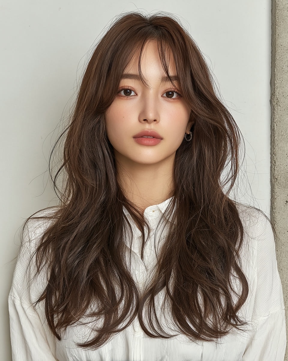 8 Hairstyles for Long Faces 2026 | Seoul Hair Salon 4 hairstyles for long faces 2026 - Style 2 at Korea Hair Salon Seoul