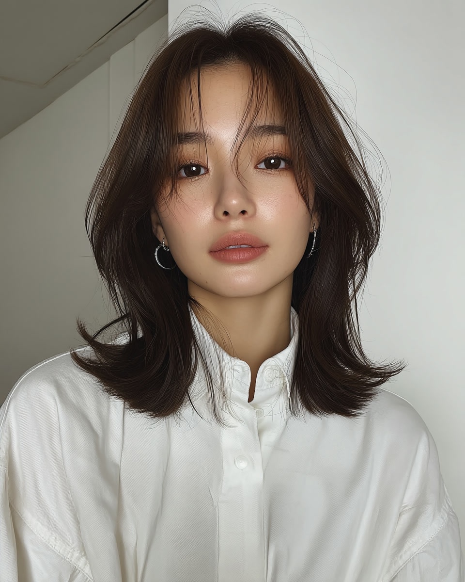 8 Hairstyles for Long Faces 2026 | Seoul Hair Salon 7 hairstyles for long faces 2026 - Style 4 at Korea Hair Salon Seoul
