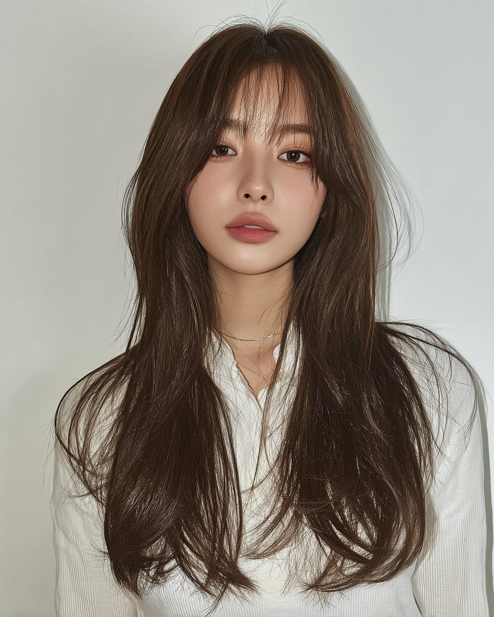 8 Hairstyles for Round Faces 2026 | Seoul Hair Salon 7 hairstyles for round faces 2026 - Style 4 at Korea Hair Salon Seoul