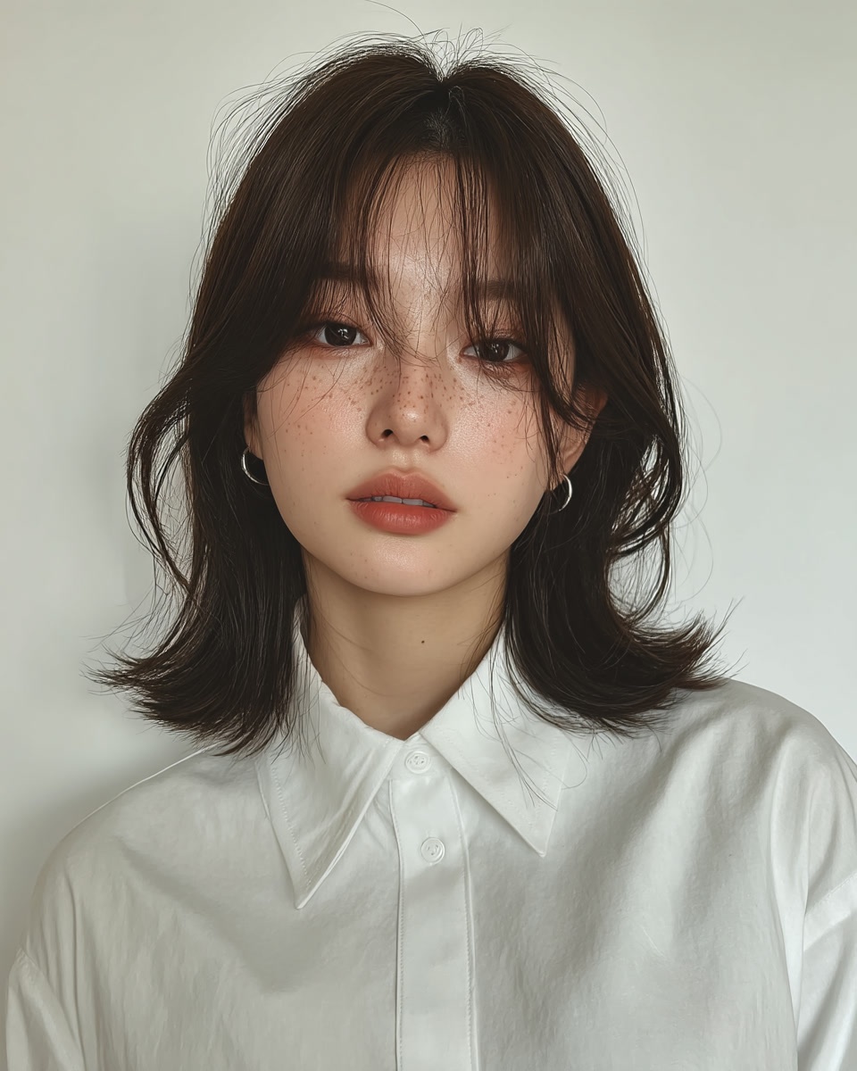 8 Hairstyles for Round Faces 2026 | Seoul Hair Salon 10 hairstyles for round faces 2026 - Style 7 at Korea Hair Salon Seoul