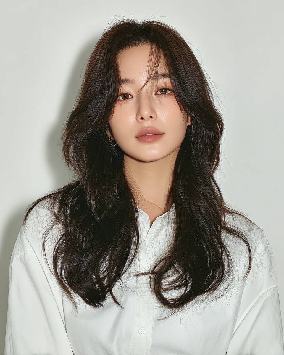 8 Layered Hair Styles Seoul 2026 | Seoul Hair Salon 4 layered hairstyles Seoul 2026 - Style 2 at Korea Hair Salon Seoul
