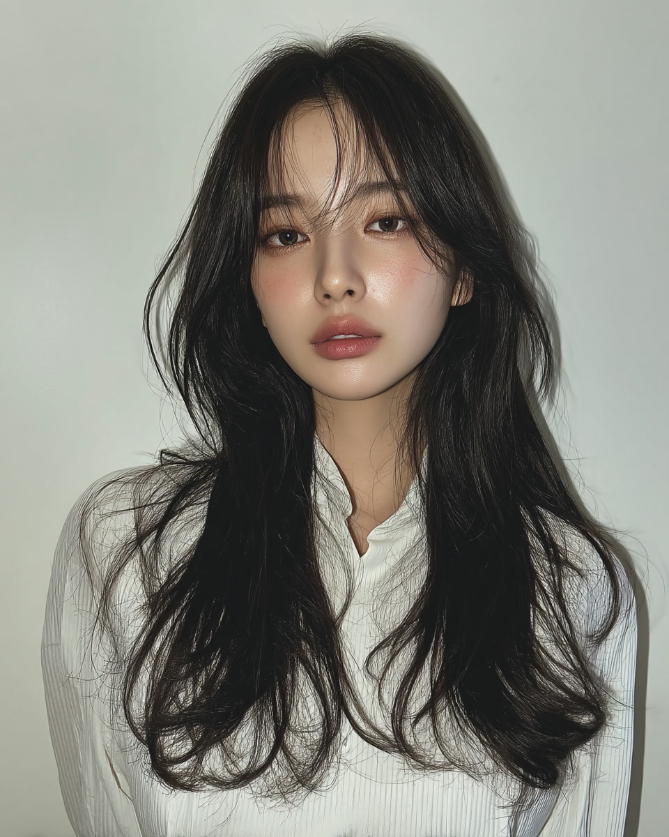 8 Layered Hair Styles Seoul 2026 | Seoul Hair Salon 11 layered hairstyles Seoul 2026 - Style 8 at Korea Hair Salon Seoul