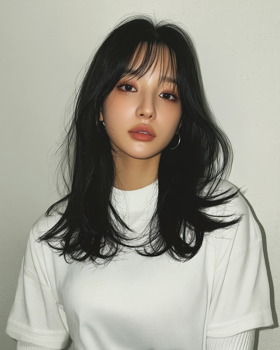 8 Layered Haircuts in Seoul | Seoul Hair Salon 3 layered haircuts Seoul - Style 1 at Korea Hair Salon Seoul