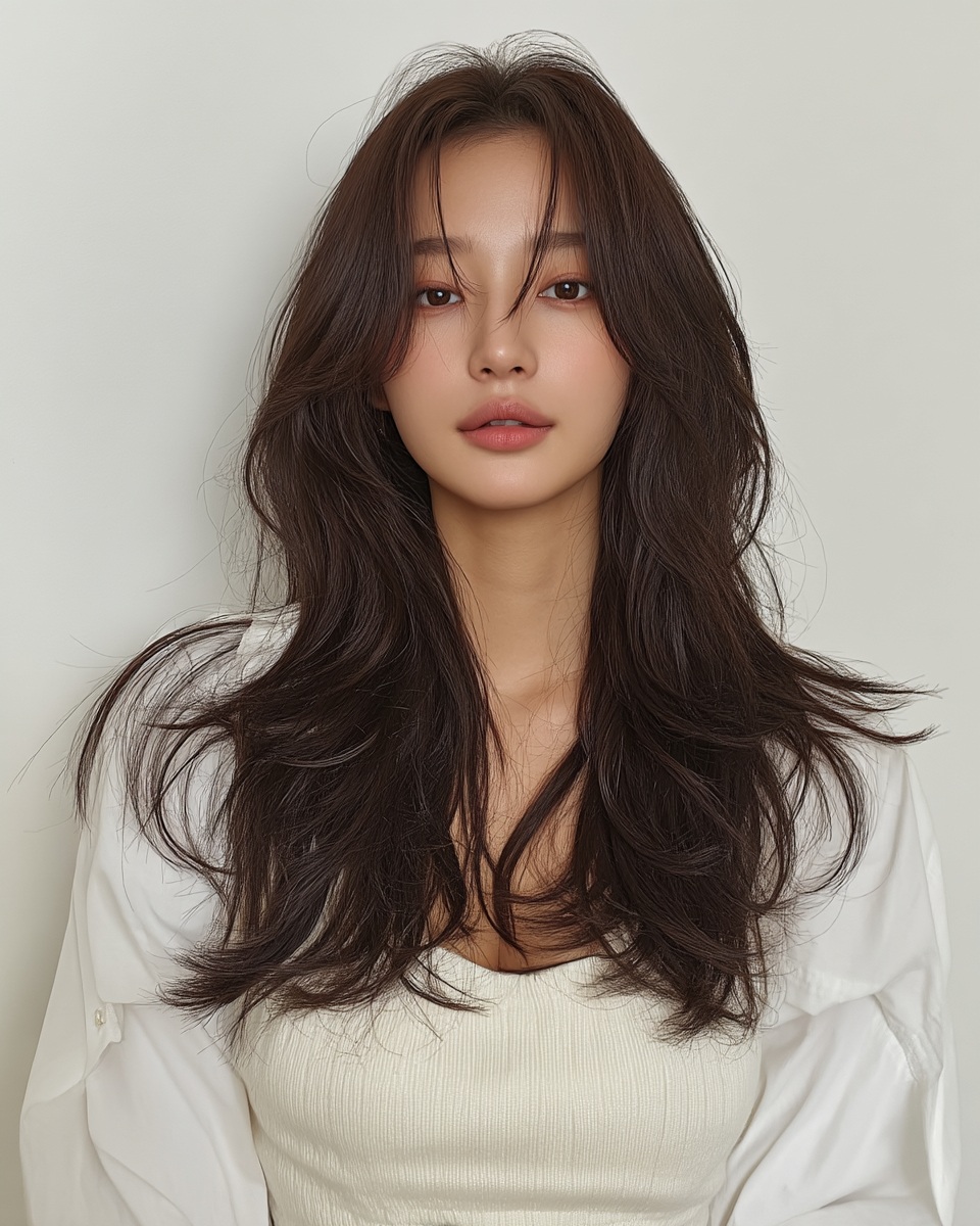 8 Layered Haircuts Seoul 2026 | Seoul Hair Salon 4 layered haircuts Seoul 2026 - Style 2 at Korea Hair Salon Seoul