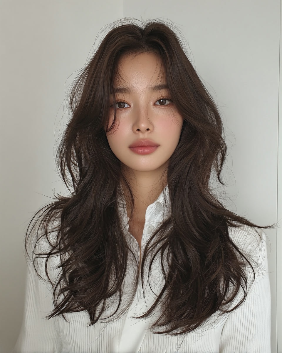 8 Layered Wavy Hairstyles 2026 | Seoul Hair Salon 3 layered wavy hairstyles 2026 - Style 1 at Korea Hair Salon Seoul