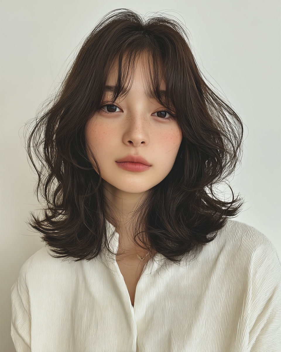 8 Layered Wavy Hairstyles 2026 | Seoul Hair Salon 5 layered wavy hairstyles 2026 - Style 3 at Korea Hair Salon Seoul