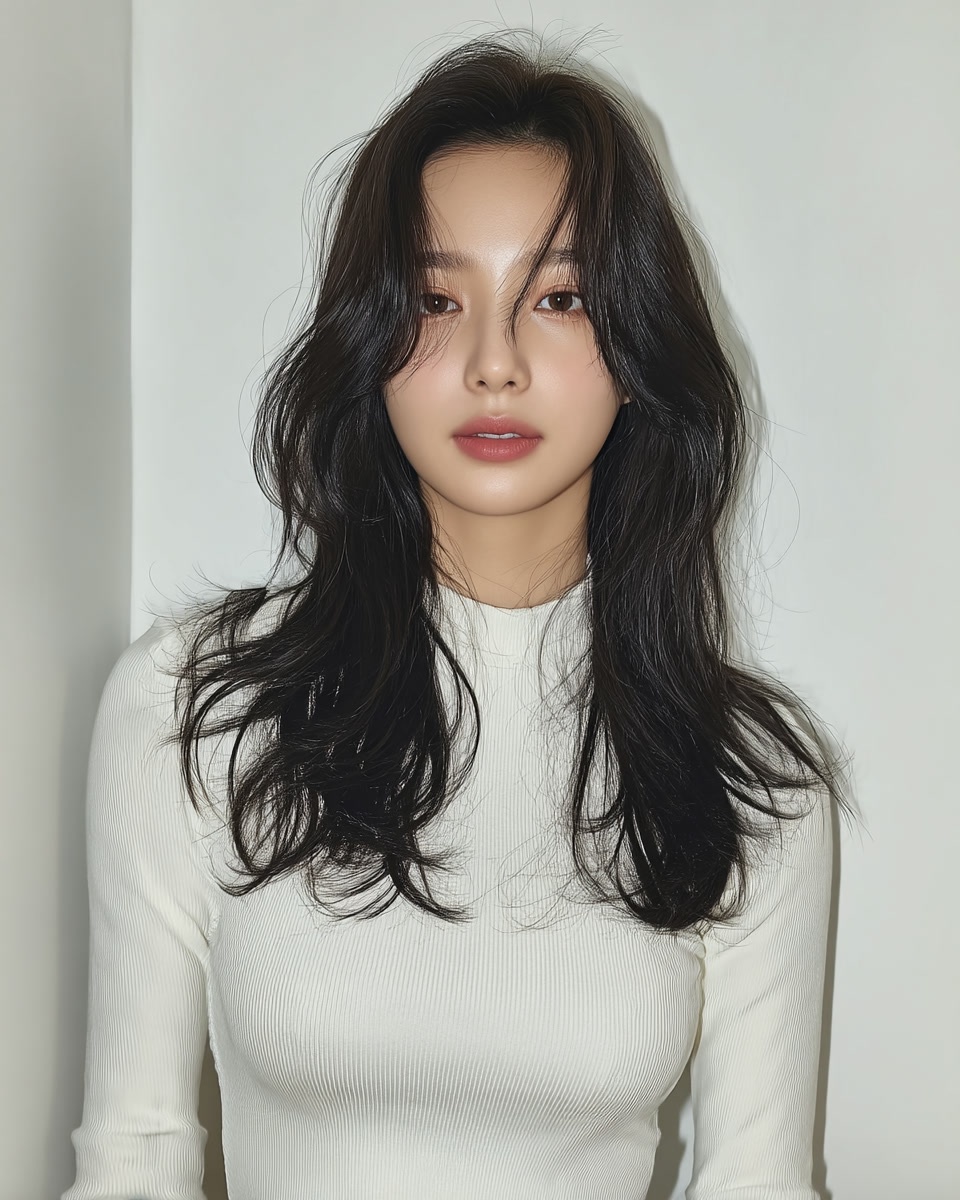 8 Layered Wavy Hairstyles in Seoul | Seoul Hair Salon 11 layered wavy hairstyles Seoul - Style 8 at Korea Hair Salon Seoul