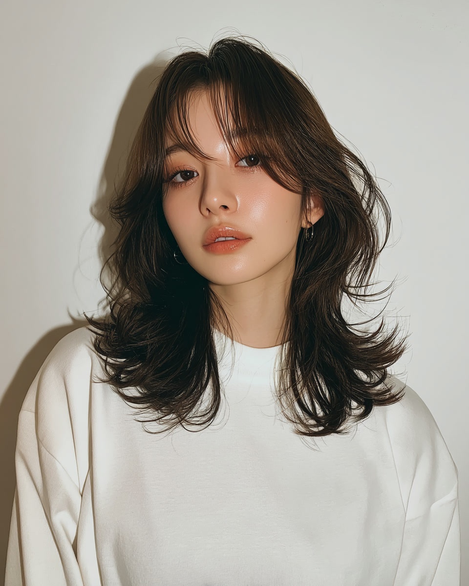 8 Stunning Layered Haircuts Seoul 2026 | Seoul Hair Salon 5 layered haircuts Seoul 2026 - Style 3 at Korea Hair Salon Seoul