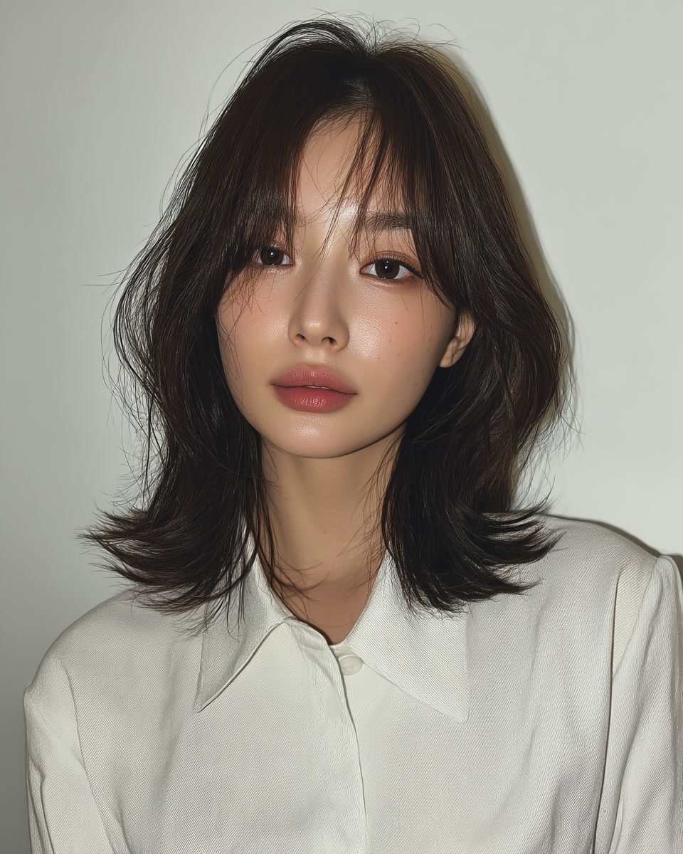 8 Stunning Layered Medium Cuts Seoul | Seoul Hair Salon 8 layered medium cuts Seoul - Style 5 at Korea Hair Salon Seoul