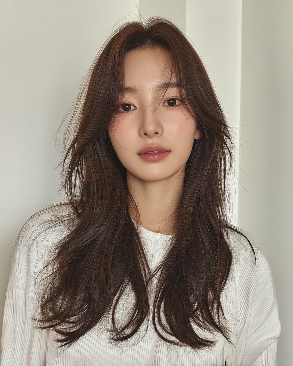 8 Stunning Layered Wave Styles Seoul | Seoul Hair Salon 7 layered wave styles Seoul - Style 4 at Korea Hair Salon Seoul