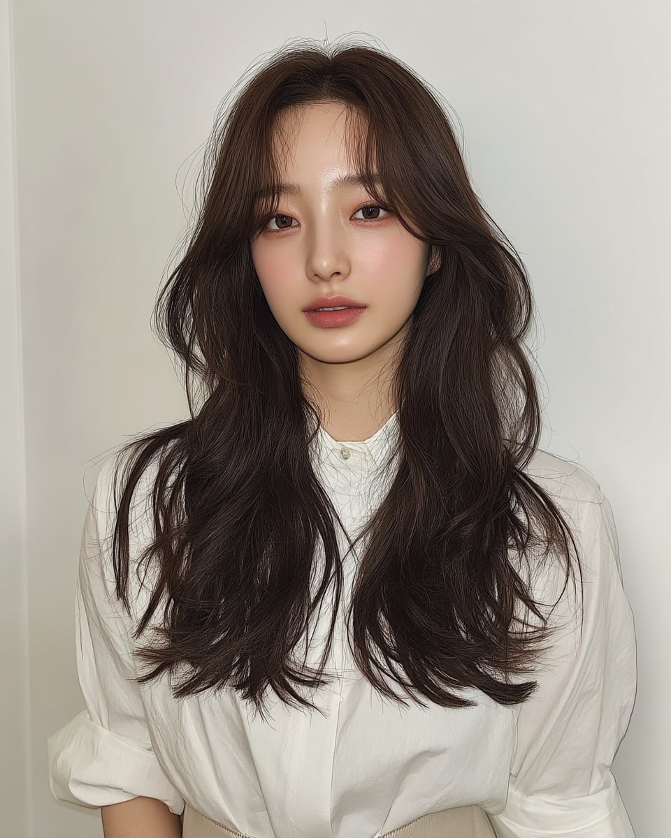 8 Stunning Layered Wavy Styles Seoul | Seoul Hair Salon 3 layered wavy styles Seoul - Style 1 at Korea Hair Salon Seoul
