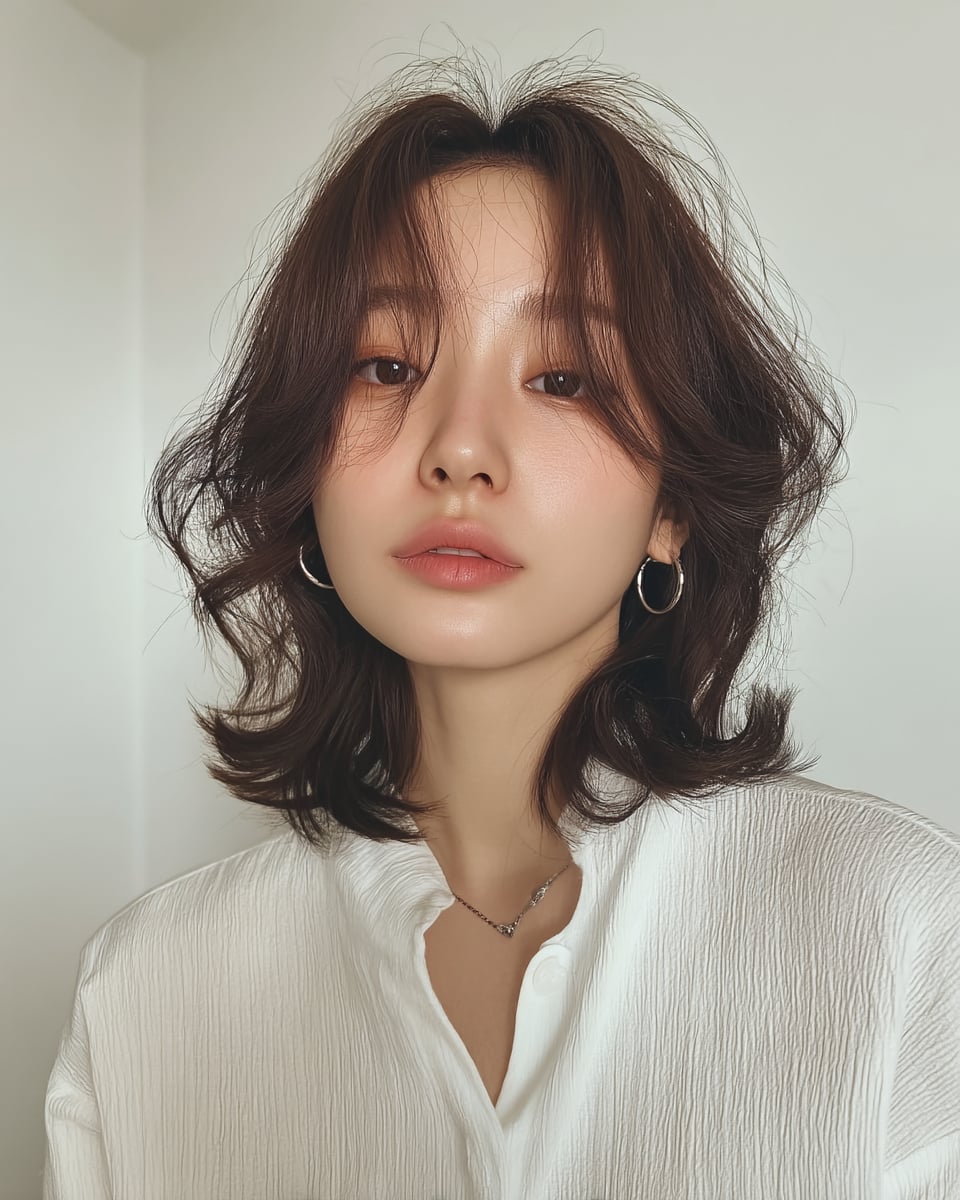8 Stunning Layered Wavy Styles Seoul | Seoul Hair Salon 4 layered wavy styles Seoul - Style 2 at Korea Hair Salon Seoul