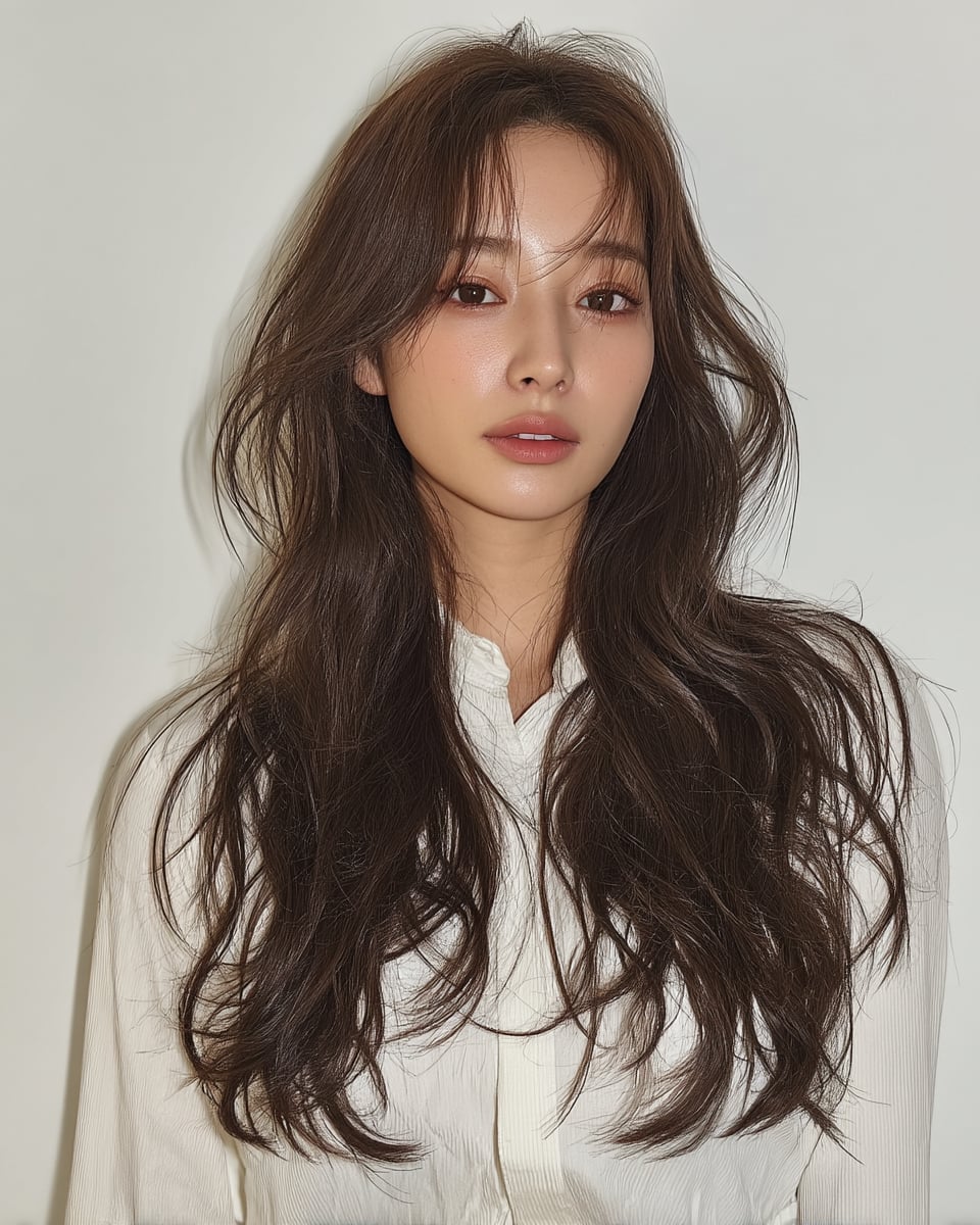 8 Stunning Layered Wavy Styles Seoul | Seoul Hair Salon 7 layered wavy styles Seoul - Style 4 at Korea Hair Salon Seoul