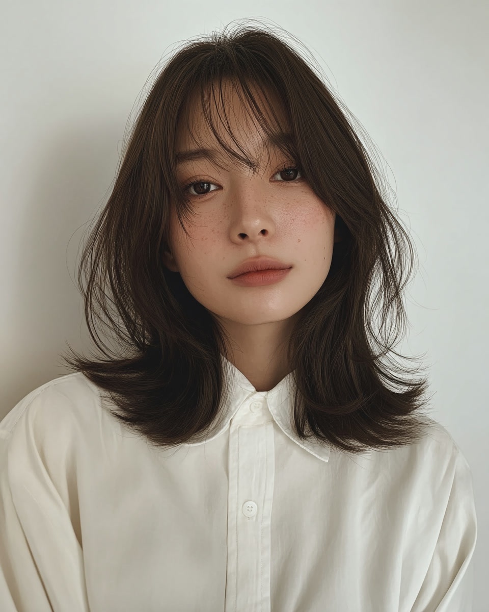 8 Stunning Voluminous Layers Seoul | Seoul Hair Salon 3 voluminous layers Seoul - Style 1 at Korea Hair Salon Seoul