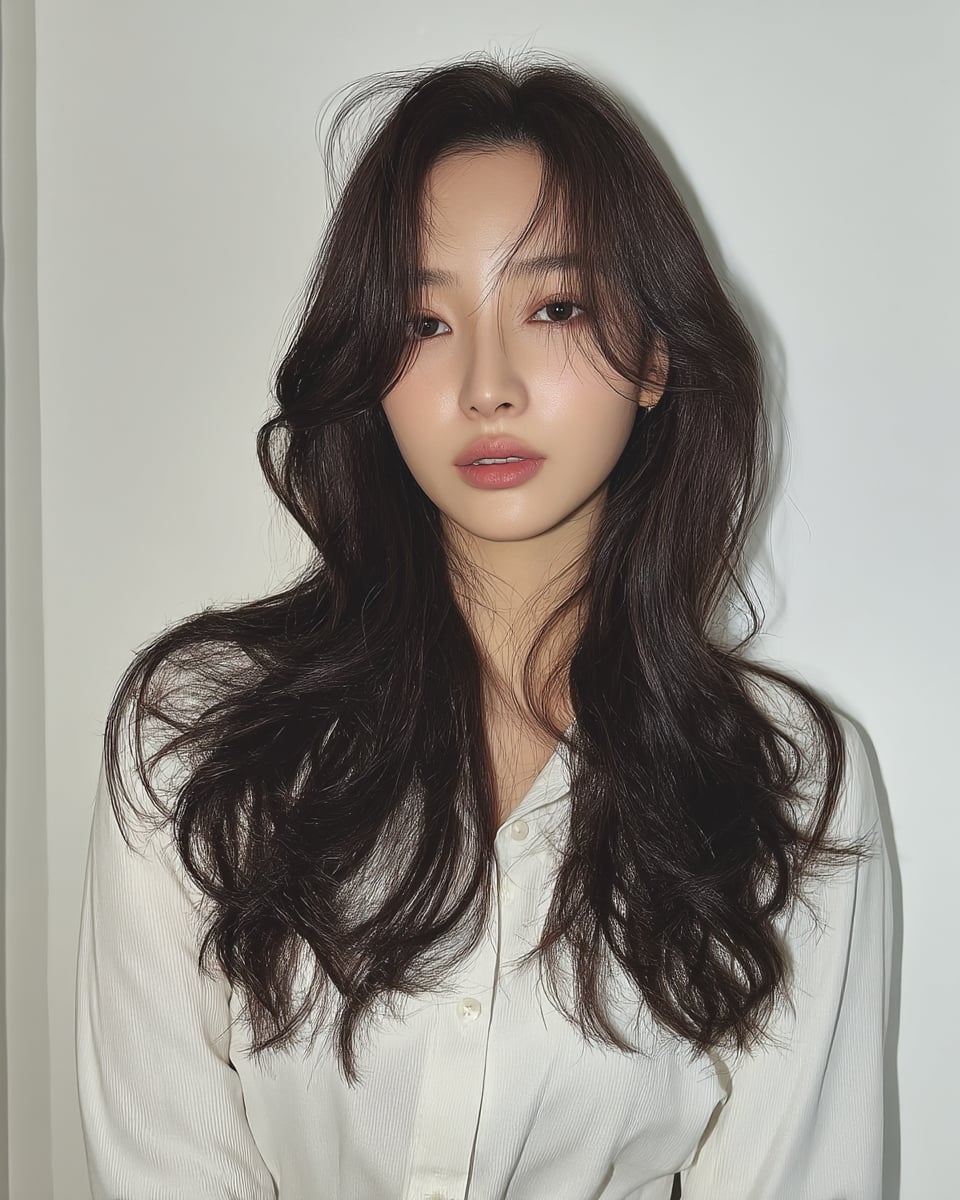 8 Stunning Wavy Layered Hairstyles 2026 | Seoul Hair Salon 4 wavy layered hairstyle Seoul - Style 2 at Korea Hair Salon Seoul