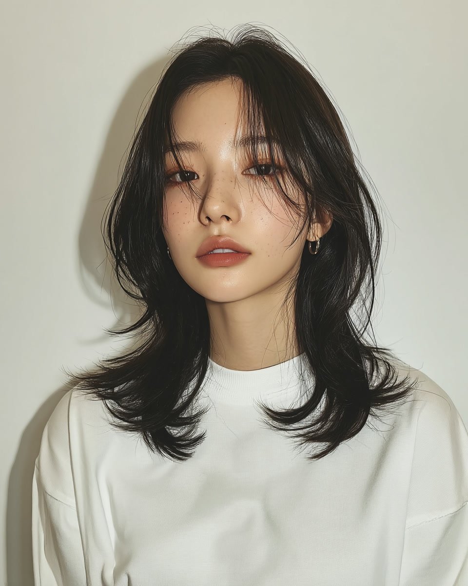 8 Styles for Round Faces 2026 | Seoul Hair Salon 5 hairstyles for round faces 2026 - Style 3 at Korea Hair Salon Seoul