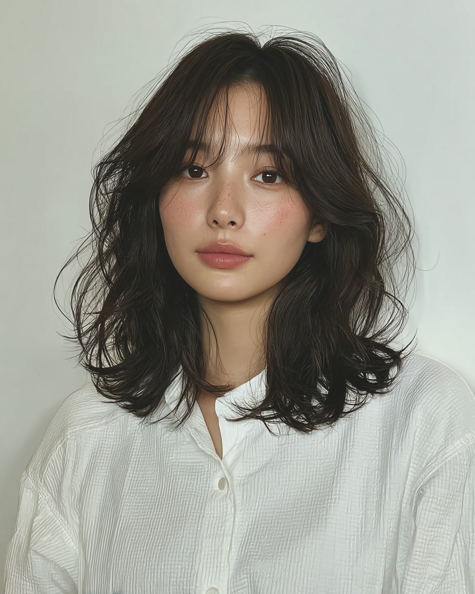 8 Styles for Round Faces 2026 | Seoul Hair Salon 11 hairstyles for round faces 2026 - Style 8 at Korea Hair Salon Seoul