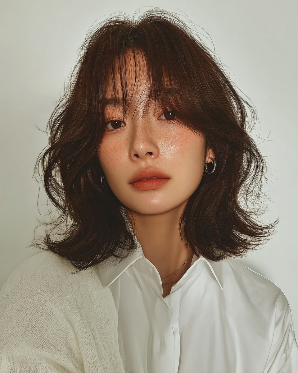 8 Textured Wave Styles in Seoul | Seoul Hair Salon 10 textured wave styles Seoul - Style 7 at Korea Hair Salon Seoul