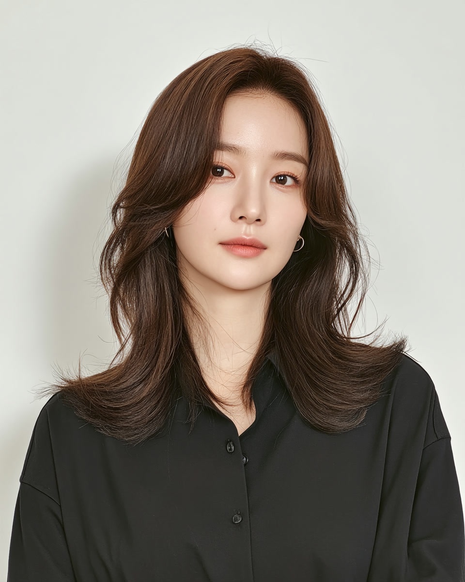 8 Trendy Voluminous Layered Styles Seoul | Seoul Hair Salon 3 voluminous layered styles Seoul - Style 1 at Korea Hair Salon Seoul