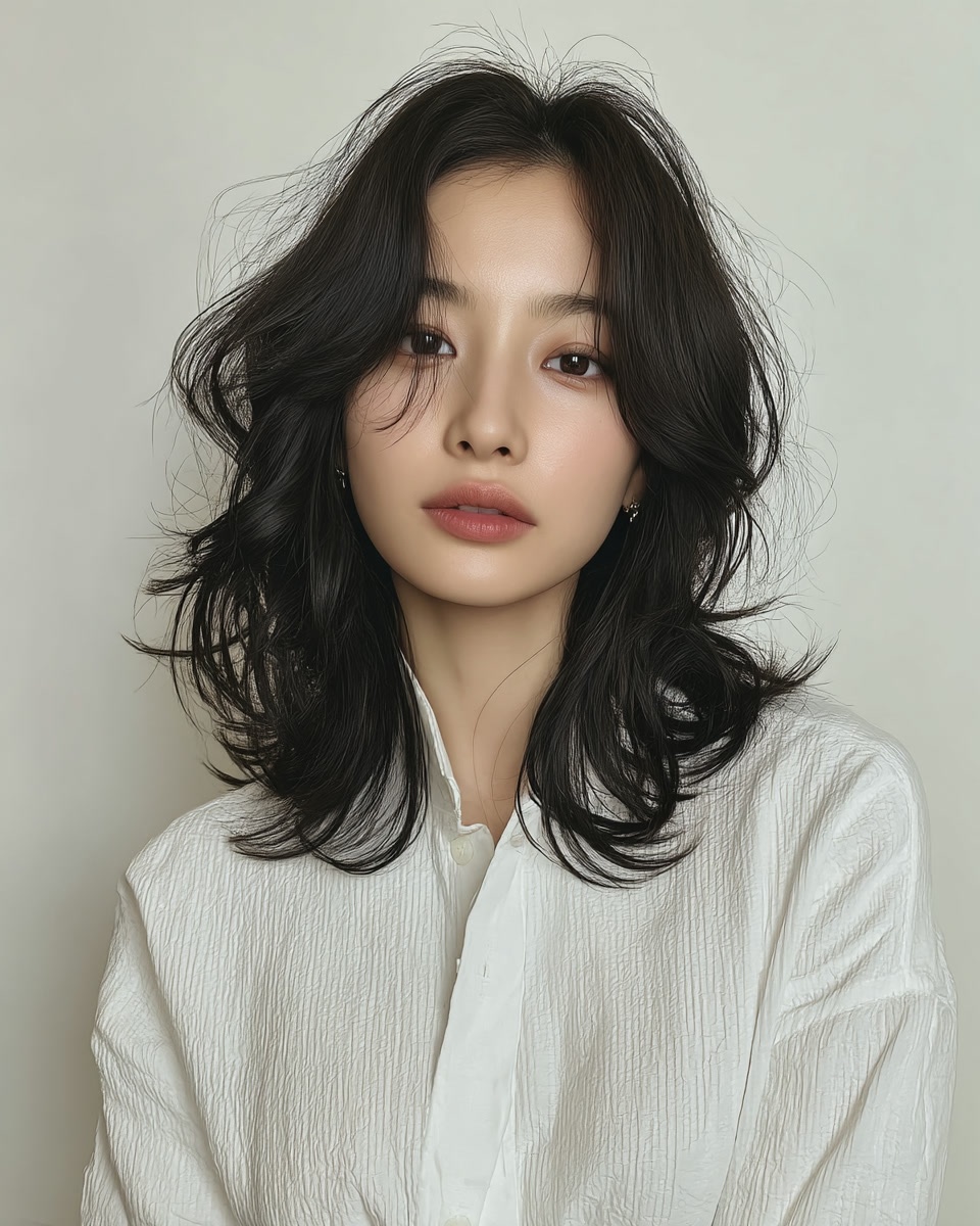 8 Voluminous Layered Styles 2026 | Seoul Hair Salon 4 voluminous layered hair Seoul - Style 2 at Korea Hair Salon Seoul