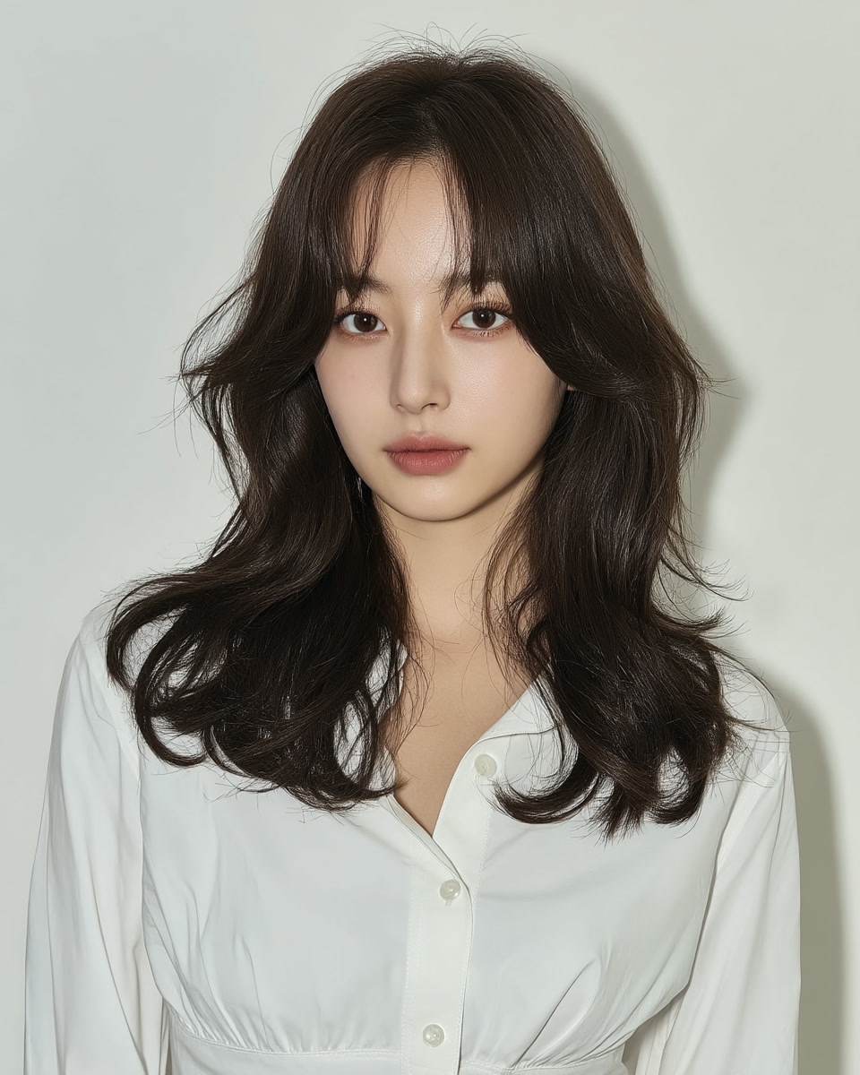 8 Voluminous Layered Styles 2026 | Seoul Hair Salon 7 voluminous layered hair Seoul - Style 4 at Korea Hair Salon Seoul