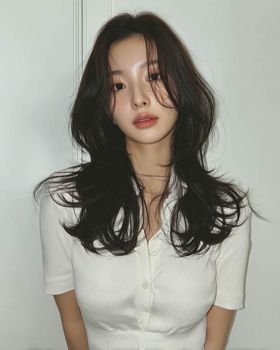 8 Voluminous Layered Styles 2026 | Seoul Hair Salon 9 voluminous layered hair Seoul - Style 6 at Korea Hair Salon Seoul