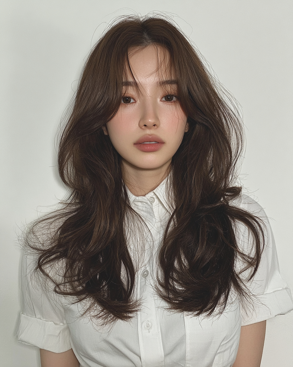 8 Voluminous Layered Styles 2026 | Seoul Hair Salon 11 voluminous layered styles 2026 Seoul - Style 8 at Korea Hair Salon Seoul