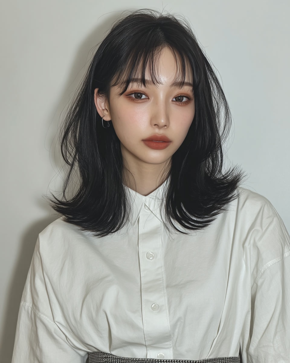 8 Voluminous Layered Styles | Seoul Hair Salon 5 voluminous layered styles Seoul - Style 3 at Korea Hair Salon Seoul