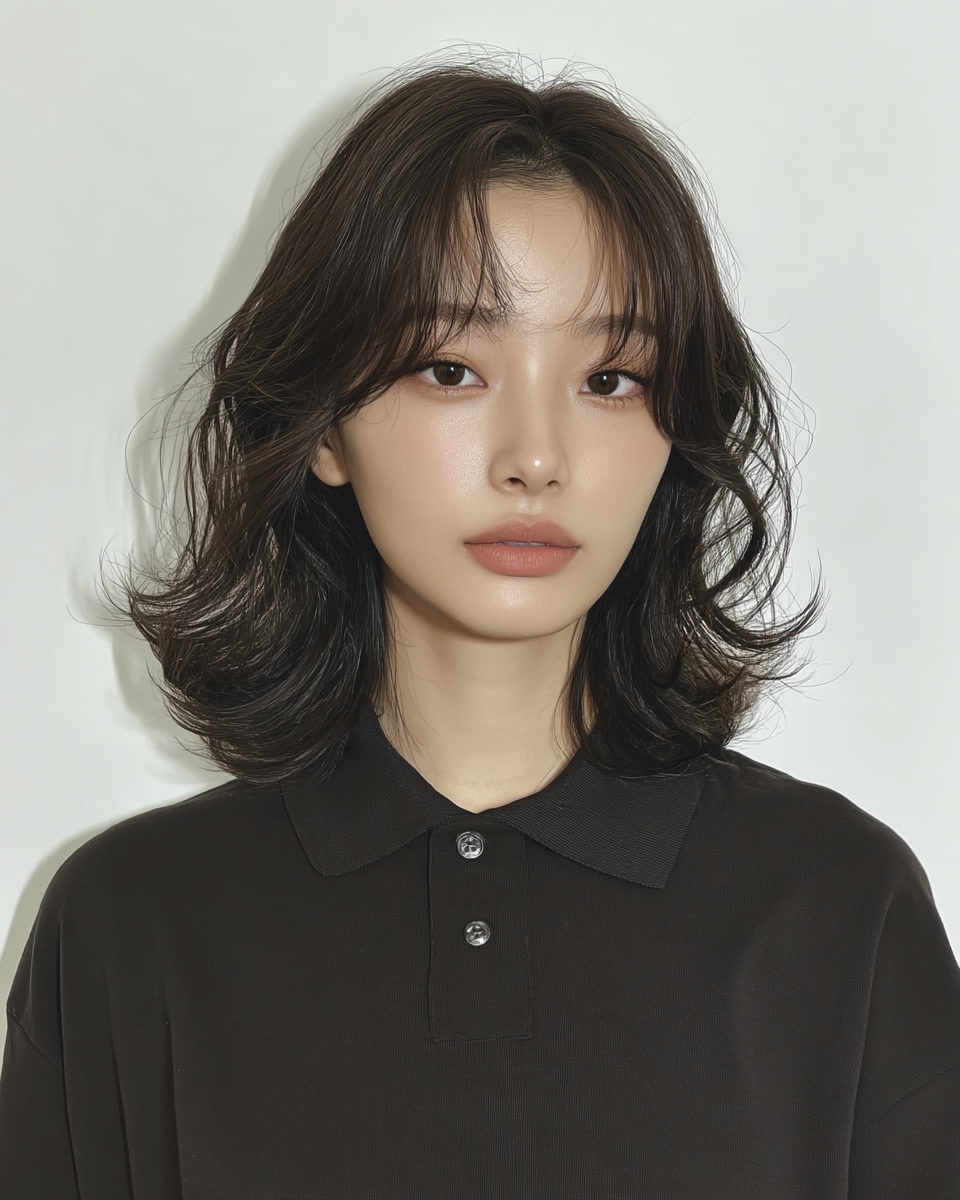 8 Voluminous Layered Styles | Seoul Hair Salon 7 voluminous layered styles Seoul - Style 4 at Korea Hair Salon Seoul