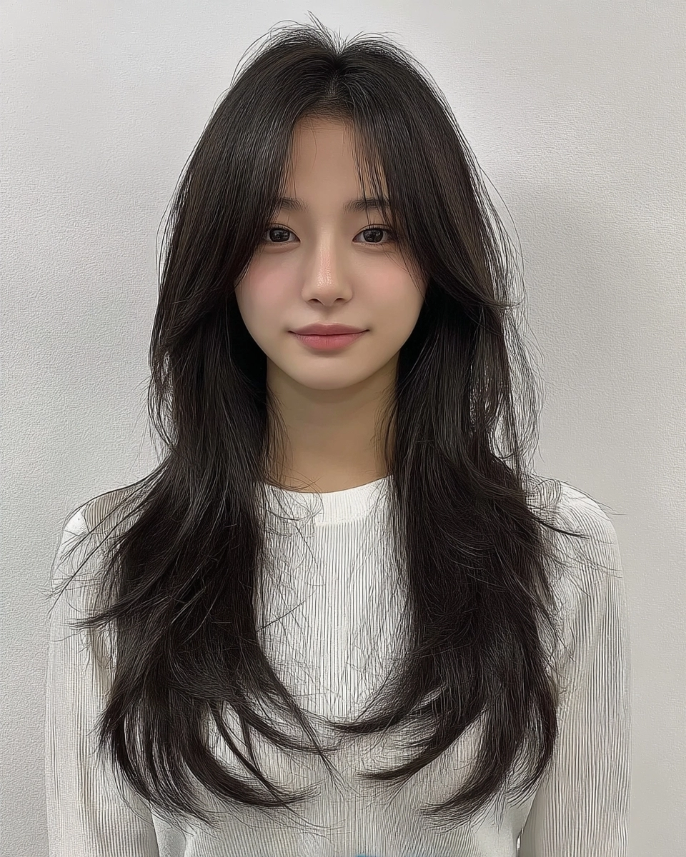 8 Best Face-Framing Layers Seoul 2026 | Korea Hair Salon 3 face-framing layers Seoul 2026 - Style 1 at Korea Hair Salon Seoul