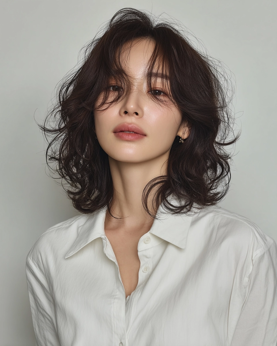 8 Best Face-Framing Layers Seoul 2026 | Korea Hair Salon 8 face-framing layers Seoul 2026 - Style 5 at Korea Hair Salon Seoul