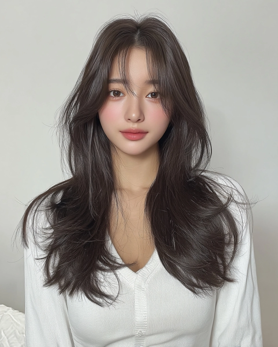 8 Best Layered Haircuts for 2026 | Korea Hair Salon 4 layered haircuts Seoul 2026 - Style 2 at Korea Hair Salon Seoul