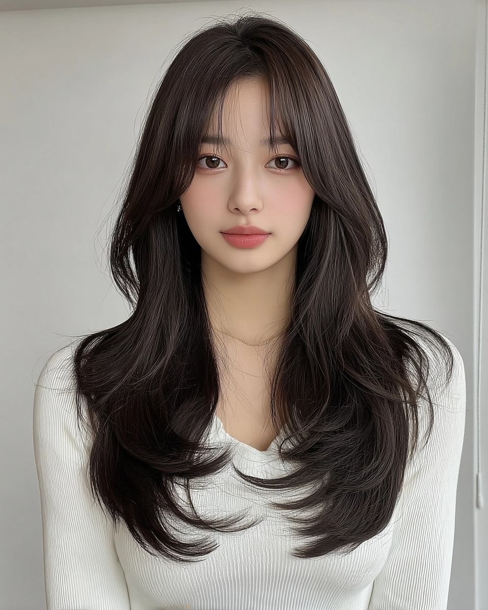 8 Best Layered Haircuts for 2026 | Korea Hair Salon 9 layered haircuts Seoul 2026 - Style 6 at Korea Hair Salon Seoul