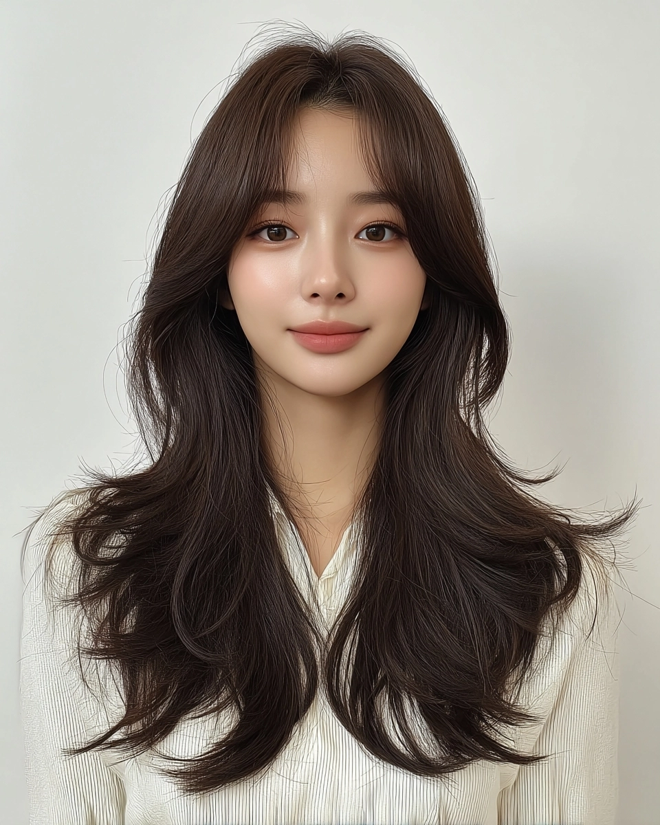 8 Best Layered Haircuts for 2026 | Korea Hair Salon 11 layered haircuts Seoul 2026 - Style 8 at Korea Hair Salon Seoul