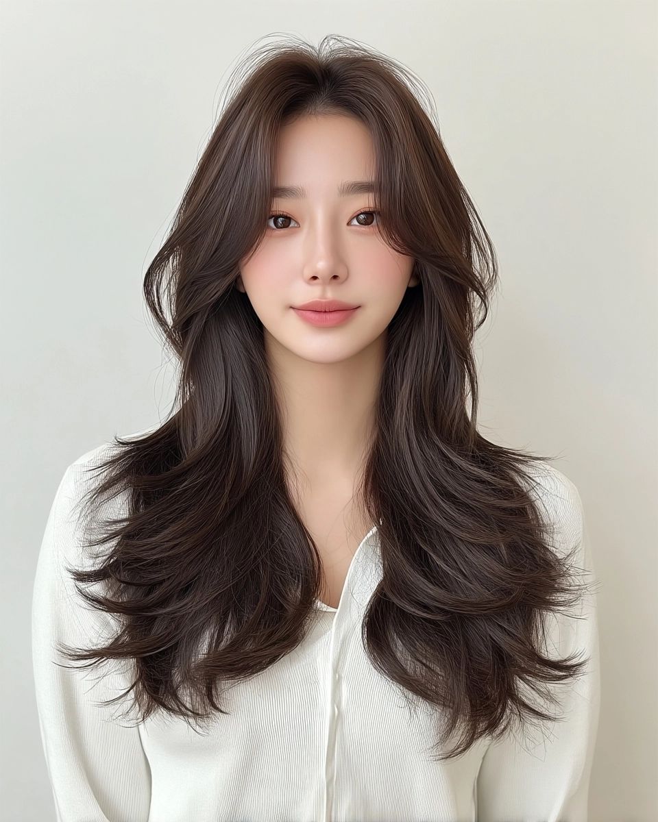 8 Best Soft Layered Cuts 2026 | Korea Hair Salon 8 soft layered cuts 2026 Seoul - Style 5 at Korea Hair Salon Seoul