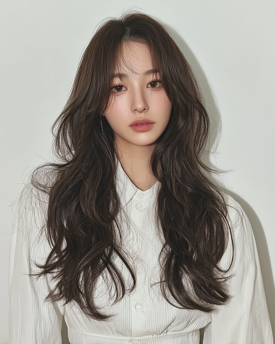 8 Best Soft Layered Waves 2026 | Korea Hair Salon 9 soft layered waves Seoul 2026 - Style 6 at Korea Hair Salon Seoul