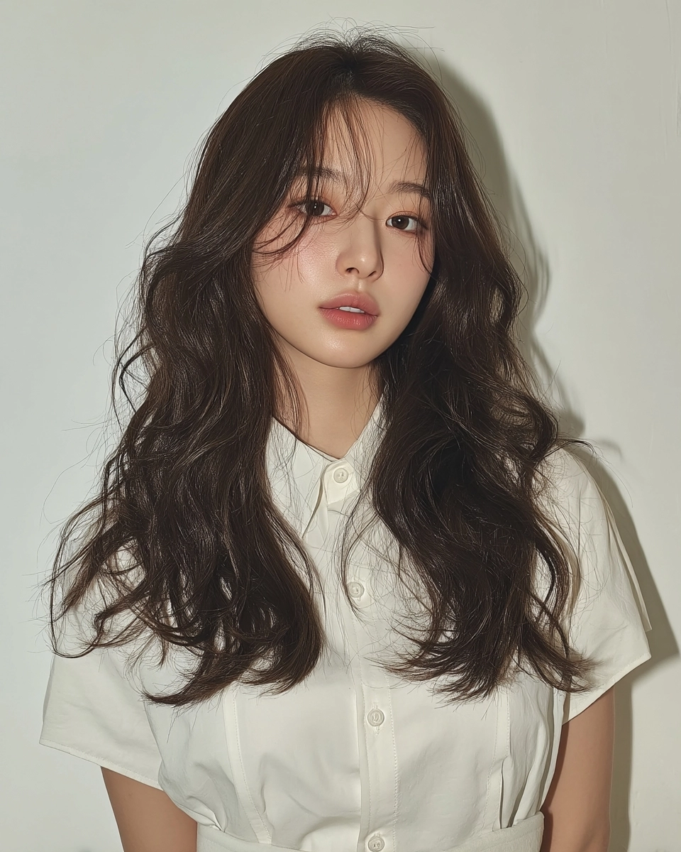 8 Best Soft Wave Perm Styles 2026 | Korea Hair Salon 7 soft wave perm Korea 2026 - Style 4 at Korea Hair Salon Seoul
