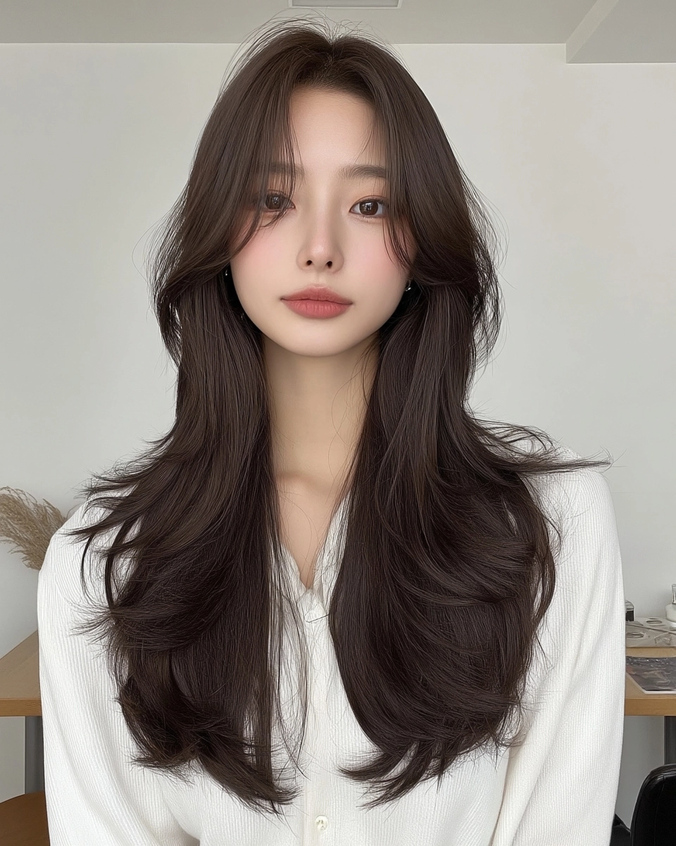 8 Best Textured Layered Styles 2026 | Korea Hair Salon 3 textured layered styles Seoul 2026 - Style 1 at Korea Hair Salon Seoul