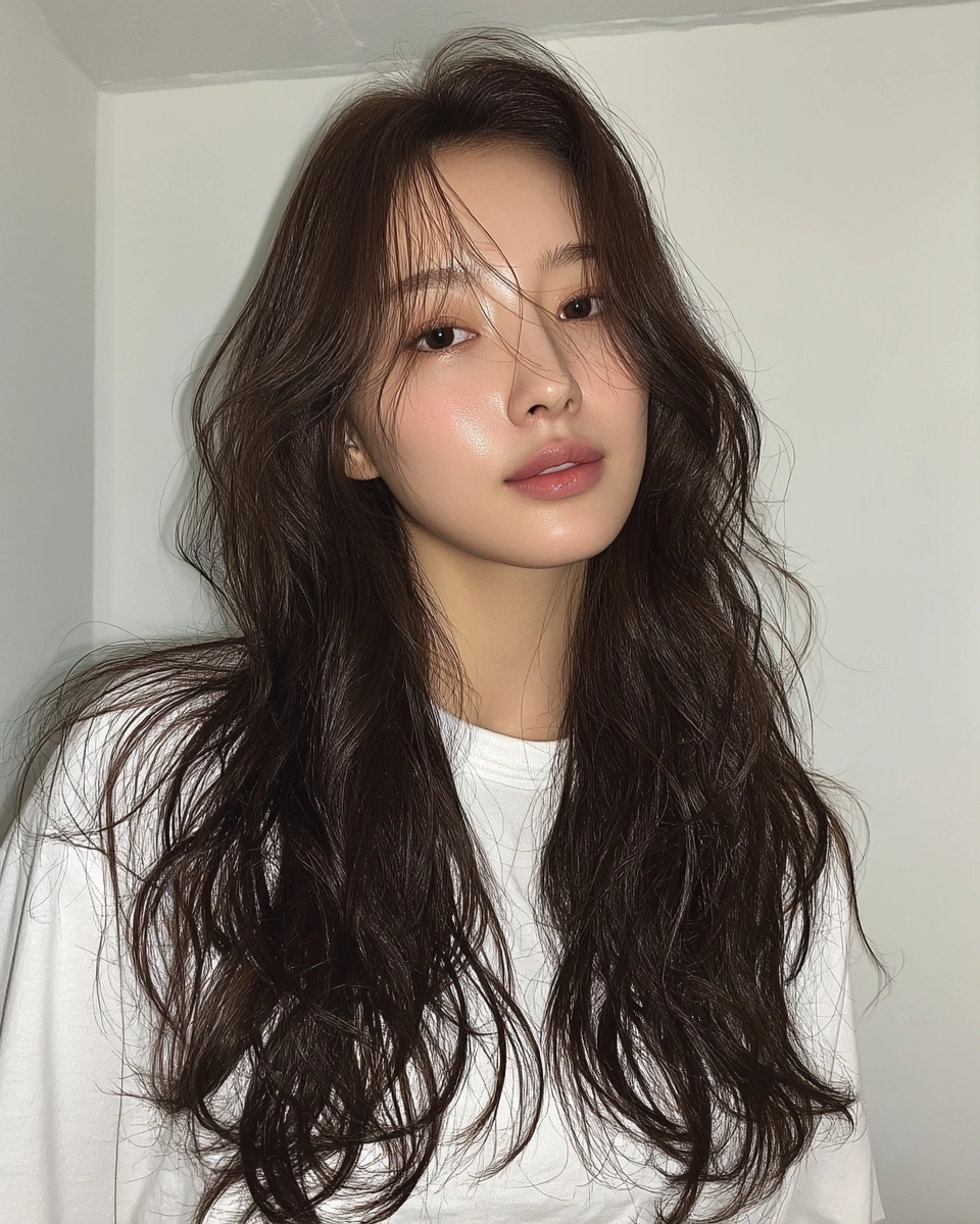 8 Best Textured Layered Styles 2026 | Korea Hair Salon 8 textured layered styles Seoul 2026 - Style 5 at Korea Hair Salon Seoul