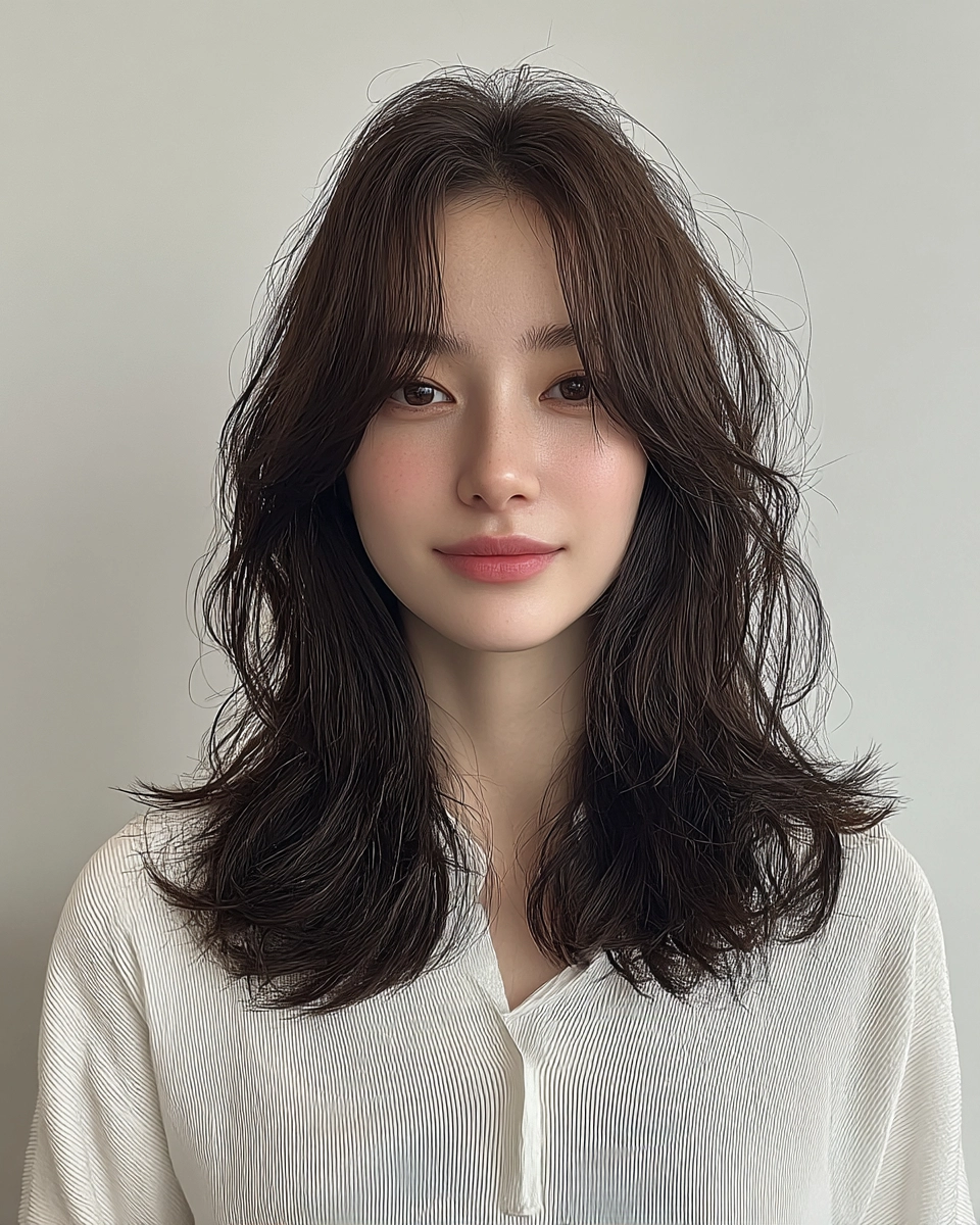 8 Best Textured Layered Styles 2026 | Korea Hair Salon 9 textured layered styles Seoul 2026 - Style 6 at Korea Hair Salon Seoul