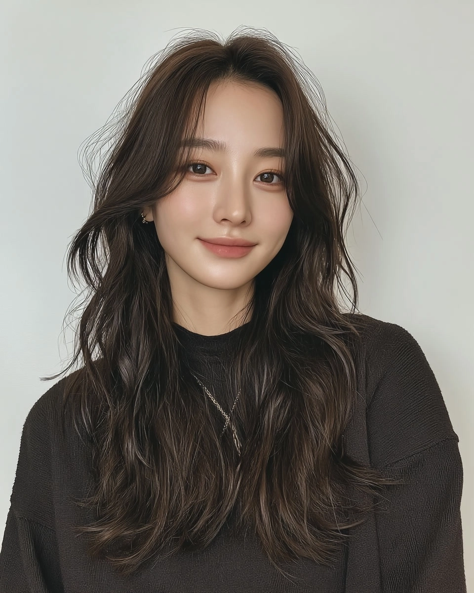 8 Best Wavy Hairstyles Korea 2026 | Korea Hair Salon 10 wavy hairstyles Korea 2026 - Style 7 at Korea Hair Salon Seoul