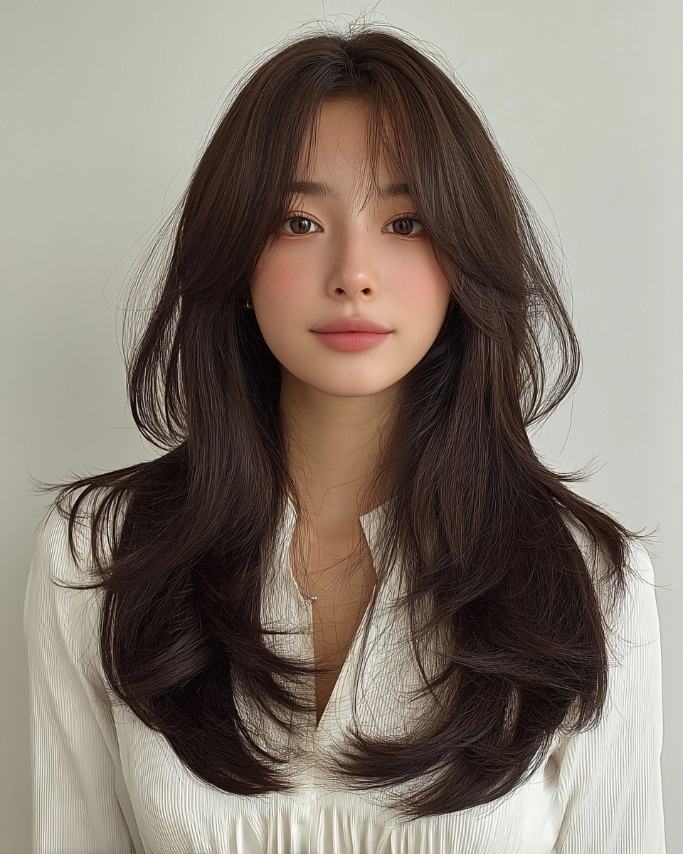 8 Chic Layered Cuts for 2026 | Korea Hair Salon 11 chic layered cuts 2026 - Style 8 at Korea Hair Salon Seoul