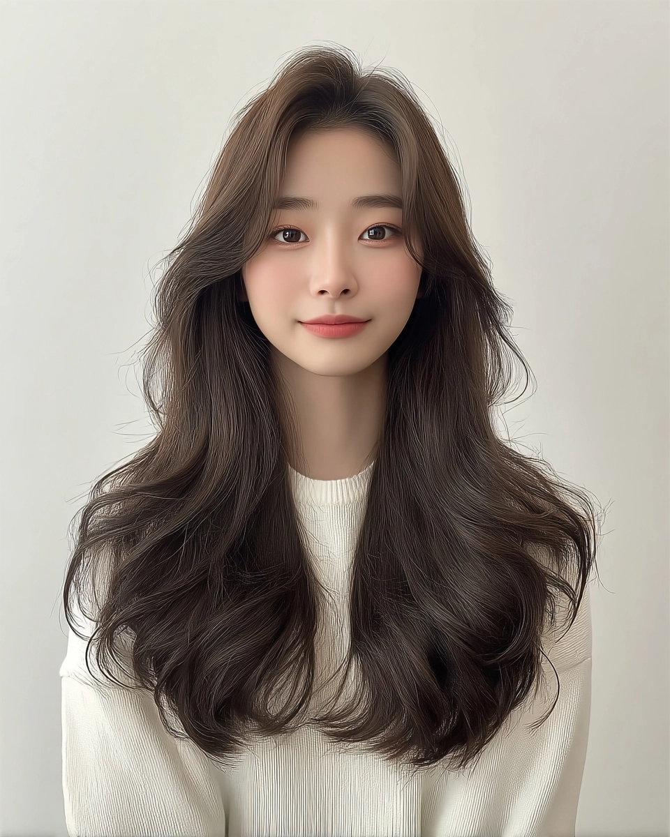 8 Chic Layered Hair Styles 2026 | Korea Hair Salon 3 chic layered hair Seoul 2026 - Style 1 at Korea Hair Salon Seoul