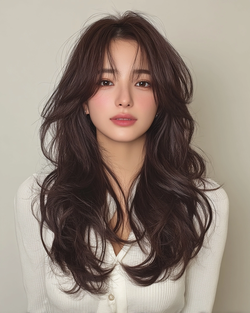 8 Chic Layered Hair Styles 2026 | Korea Hair Salon 4 chic layered hair Seoul 2026 - Style 2 at Korea Hair Salon Seoul
