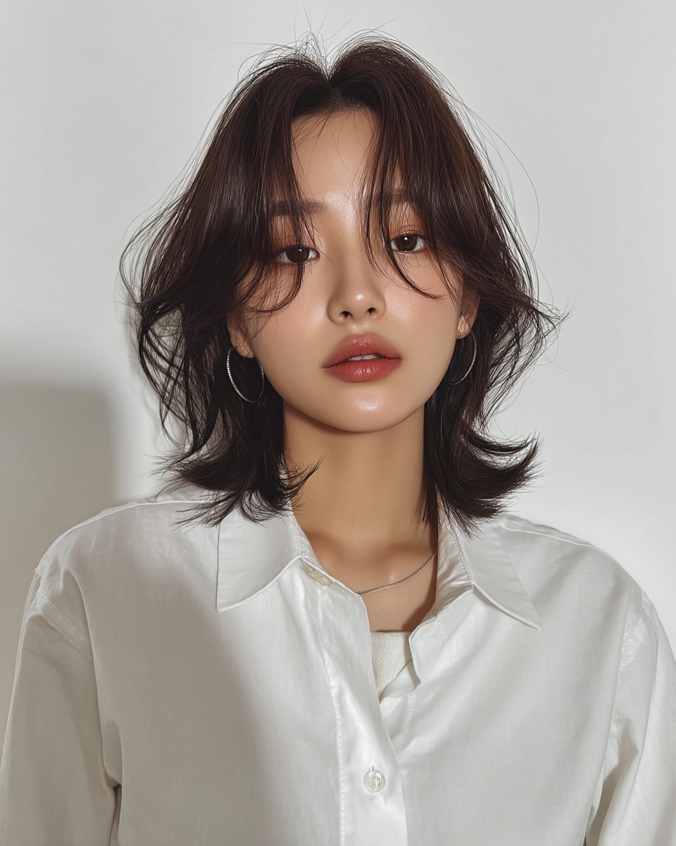 8 Chic Layered Hair Styles 2026 | Korea Hair Salon 8 chic layered hair Seoul 2026 - Style 5 at Korea Hair Salon Seoul