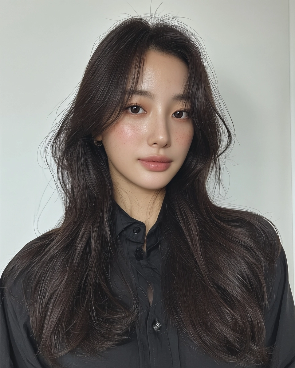 8 Chic Layered Hair Styles 2026 | Korea Hair Salon 9 chic layered hair Seoul 2026 - Style 6 at Korea Hair Salon Seoul
