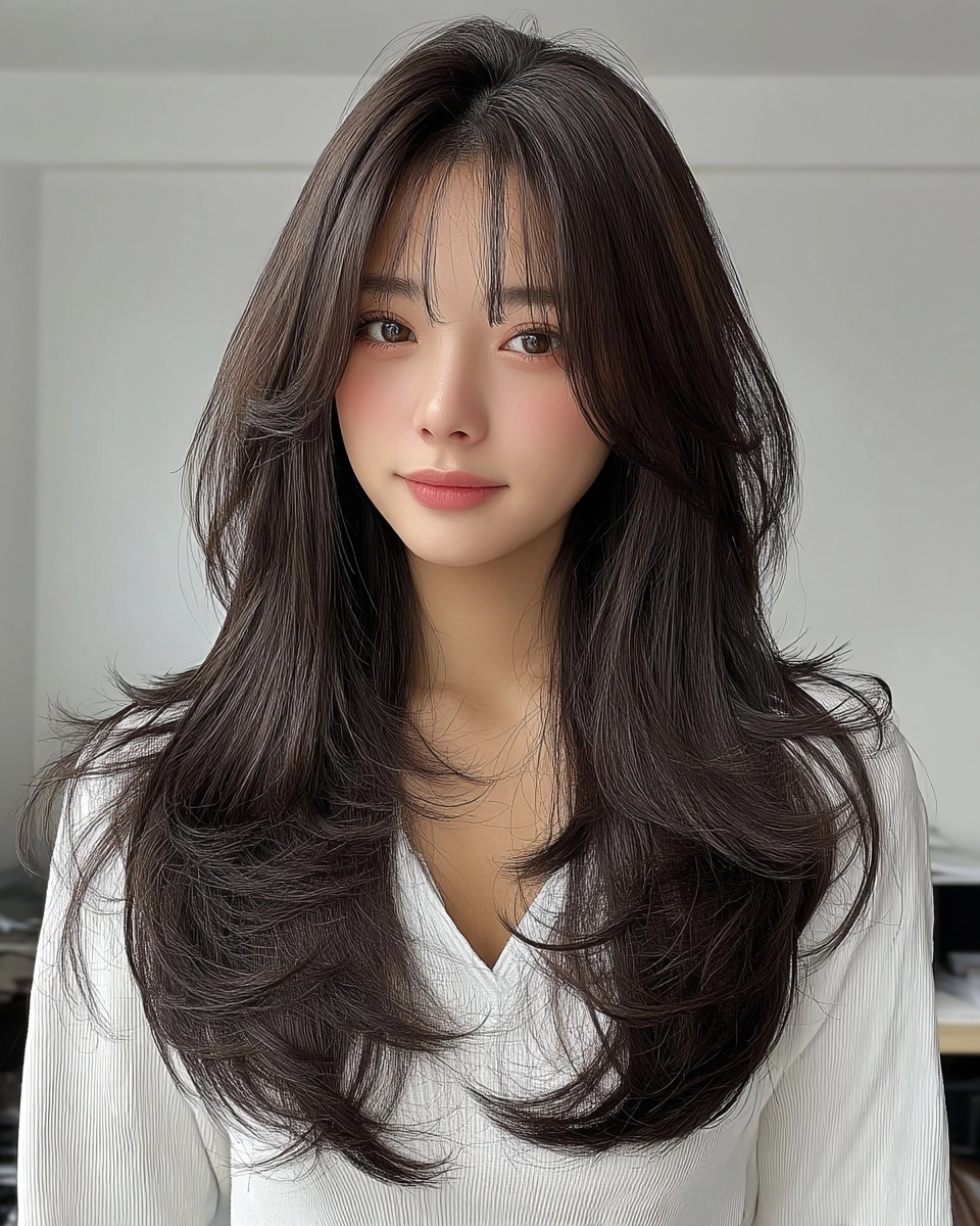 8 Chic Layered Haircuts 2026 | Korea Hair Salon 8 layered haircuts 2026 - Style 5 at Korea Hair Salon Seoul