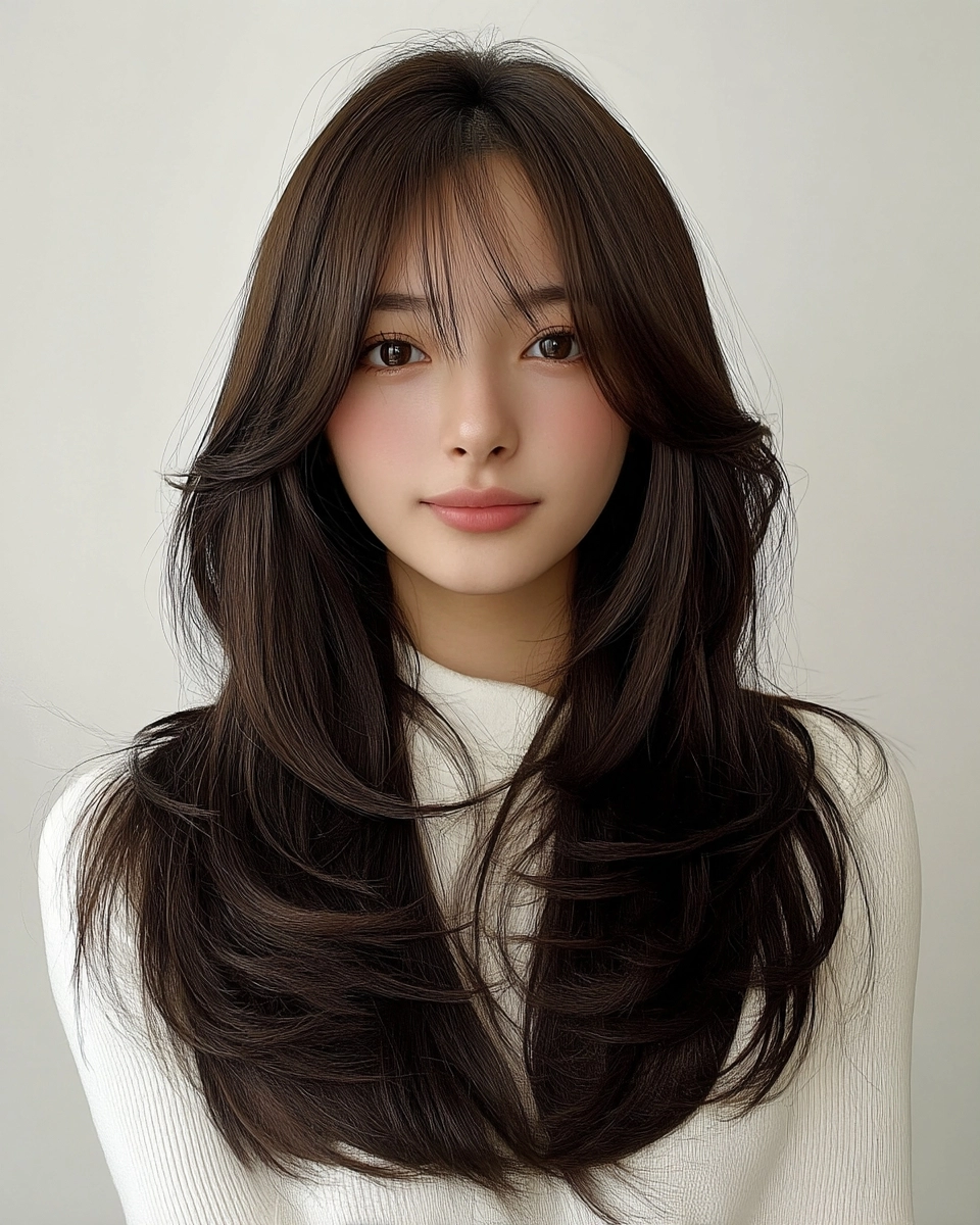 8 Chic Layered Haircuts 2026 | Korea Hair Salon 9 layered haircuts 2026 - Style 6 at Korea Hair Salon Seoul