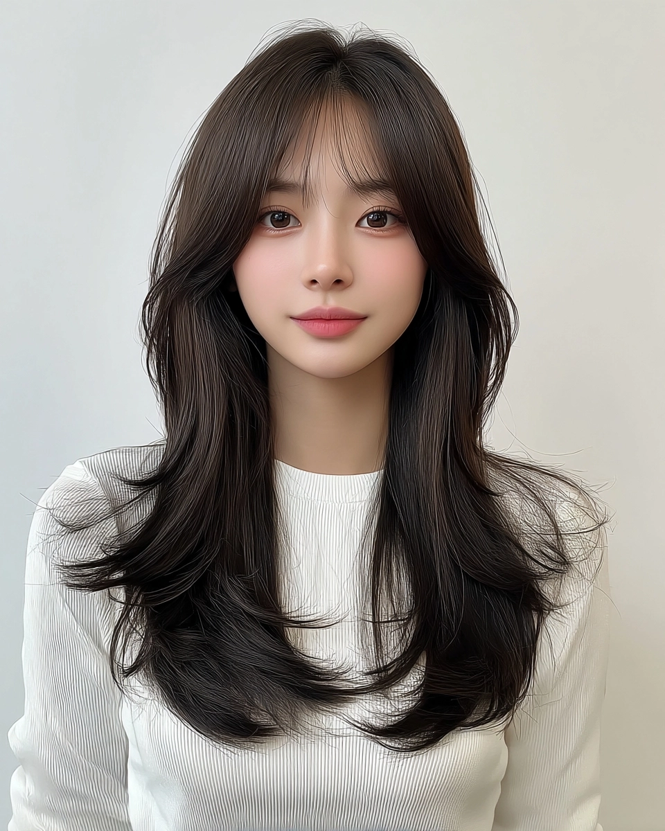8 Chic Layered Haircuts 2026 Seoul | Korea Hair Salon 8 chic layered haircuts Seoul 2026 - Style 5 at Korea Hair Salon Seoul